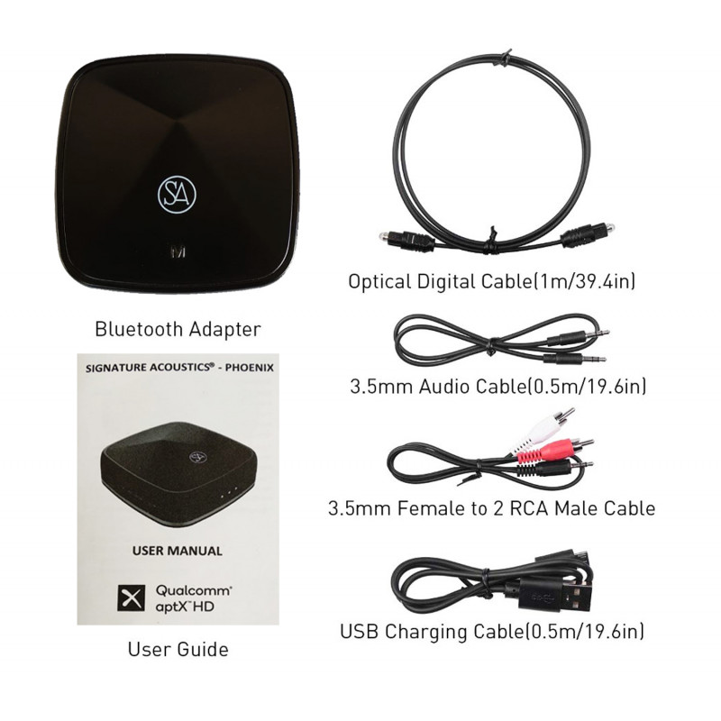 Wireless Audio Adapter Aptx Hd Bluetooth Receiver