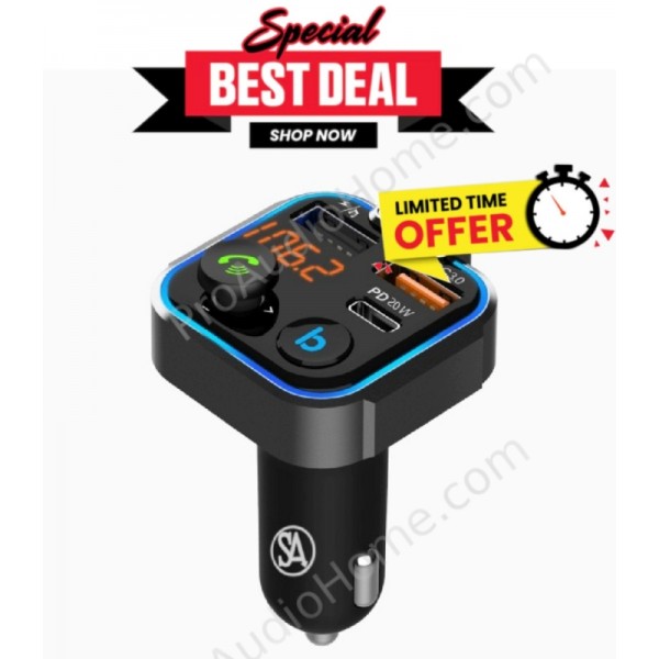 Deal-of-the-Week Signature Acoustics  RoadRunner BT5.0 FM Transmitter 