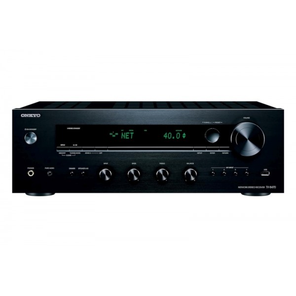 Onkyo TX-8470 Network Stereo Receiver – 2-Channel, 110 W/Ch, 32-bit/768 kHz DAC, Class G Amp, HDMI 2.1/8K, Roon Ready & Vinyl-Ready