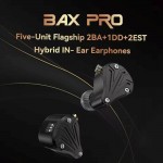 TRN BAX Pro – 2BA + 1DD + 2EST Hybrid IEM | 6-Mode Tuning Switch, Mg-Al Alloy Shell, Detachable 3.5/2.5/4.4mm Cable