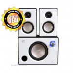 Swans M10 Multimedia Powered 2.1 Speakers System (White)