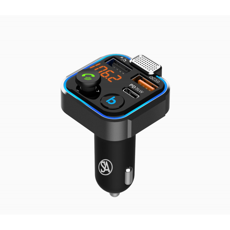 Hands-free Fm Transmitter For Car,auto Scan Wireless Radio Adapter