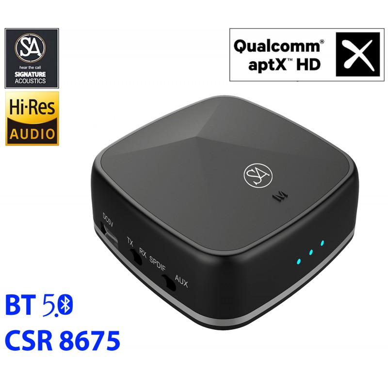 Buy PHOENIX Bluetooth 5.0 Audio Transmitter & Receiver with aptX HD, Low Latency & Toslink for